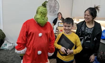 Santa, the Grinch, and Angels appear at the TTG Christmas Marketplace in Stouffville