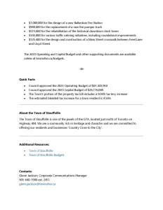 Stouffville Budget Media Release p2