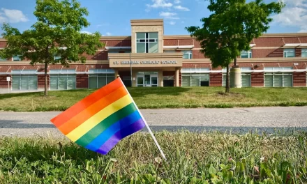 Mini Pride Flags Placed Outside Stouffville Catholic Schools In Apparent Quiet Protest