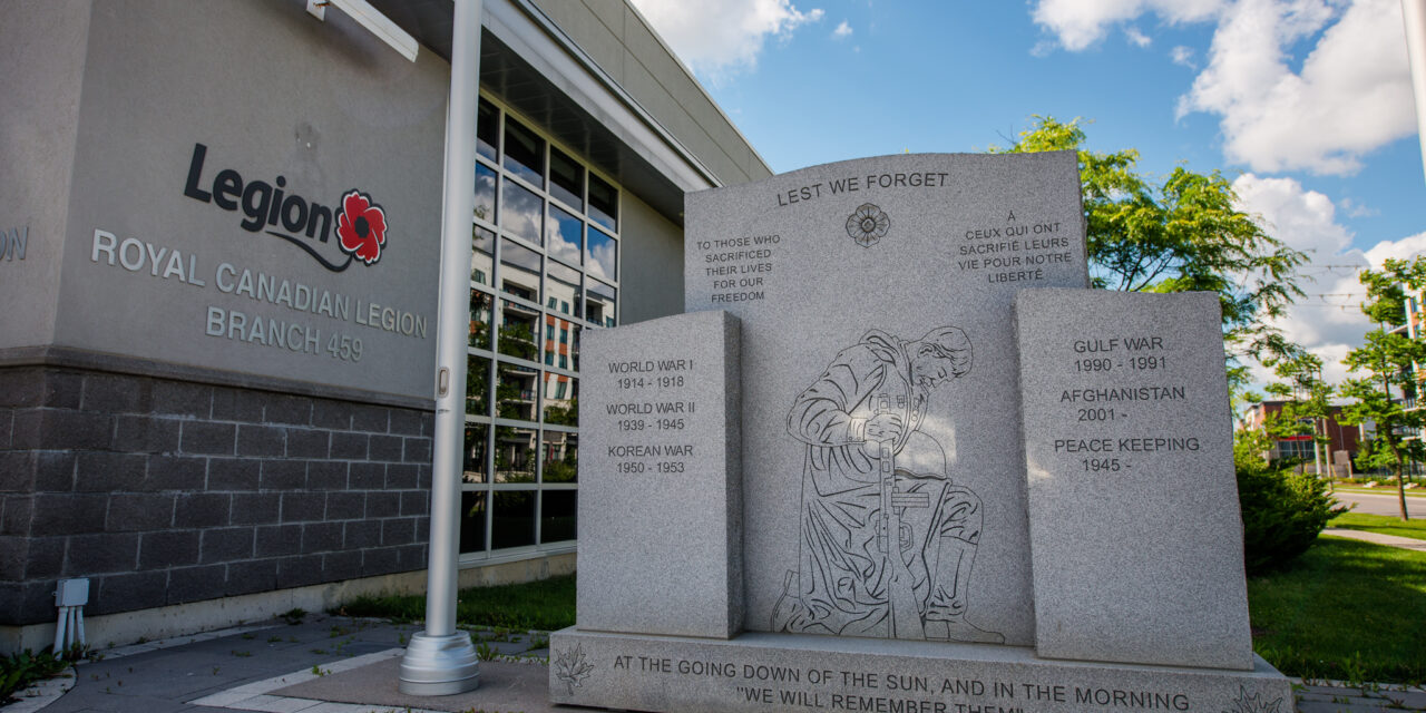 Stouffville Legion Welcomes Cenotaph’s Return To Memorial Park