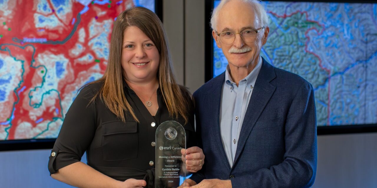 St. Katharine Drexel Teacher Cynthia Bettio Wins Esri Canada’s Making a Difference Award