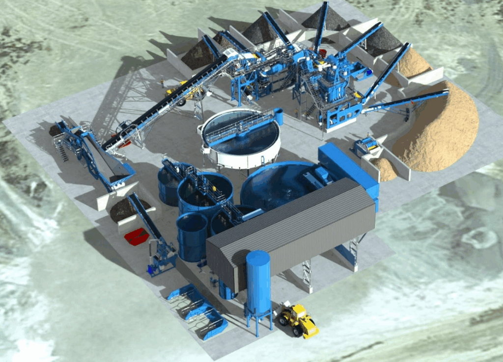 A rendering of Amrize's proposed processing plant.