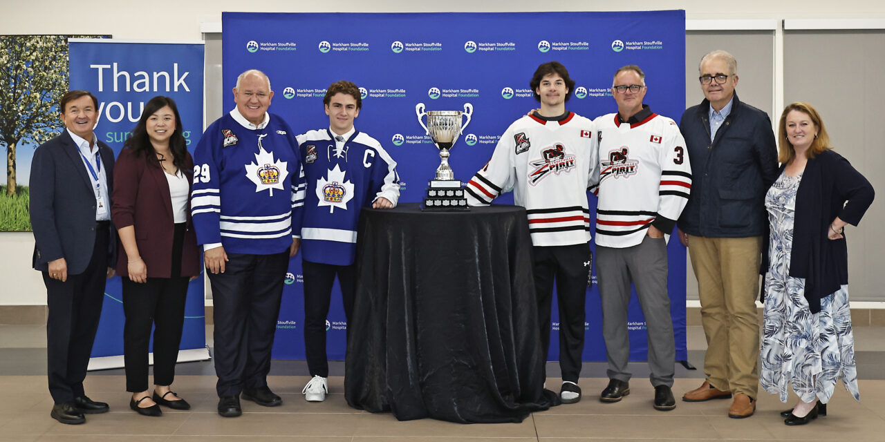 On-Ice Rivalry, New Trophy Fuels Fundraising for Markham Stouffville Hospital