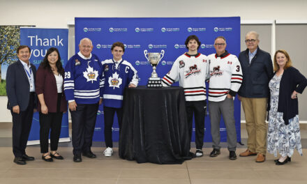 On-Ice Rivalry, New Trophy Fuels Fundraising for Markham Stouffville Hospital