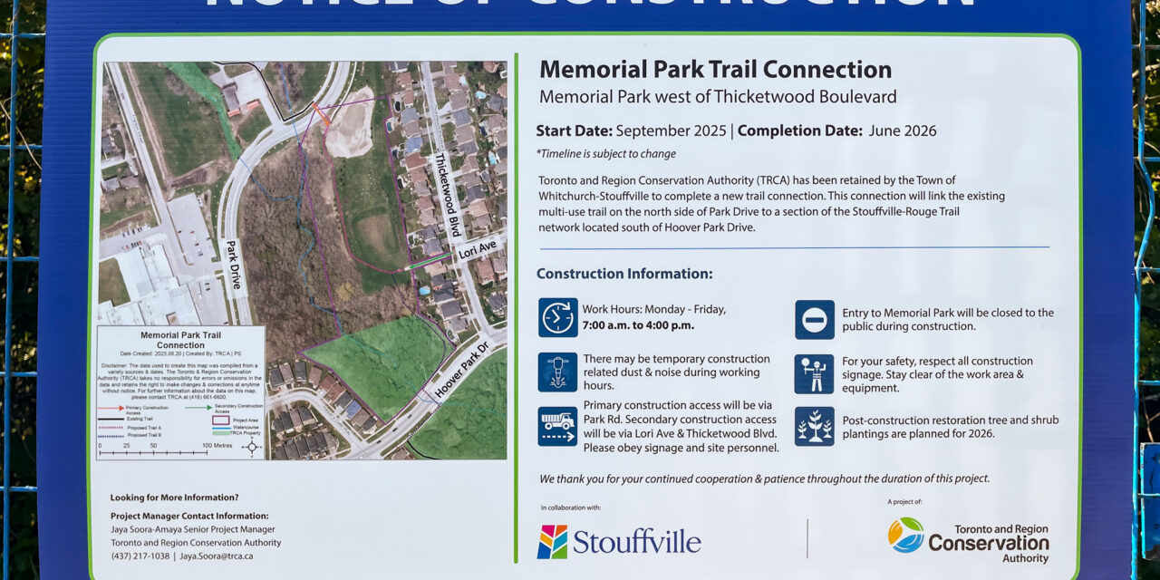Construction Underway on Memorial Park Trail Link