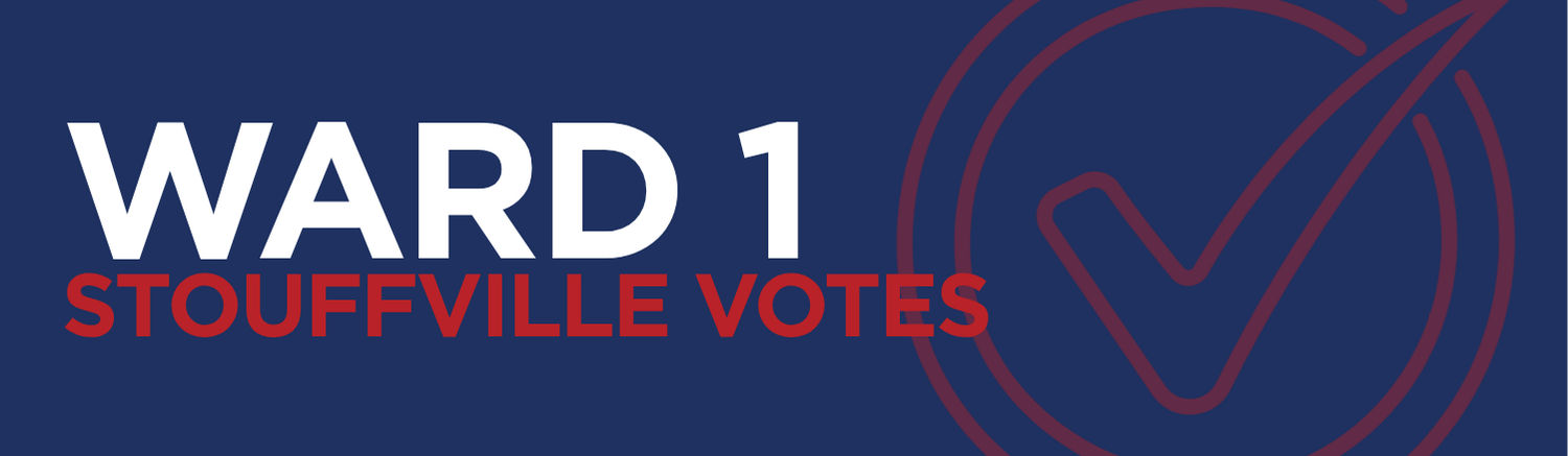 17 A text graphic that says "Ward 4" and "Stouffville Voters" with the Bullet Point News and 102.9 Whistle FM logo