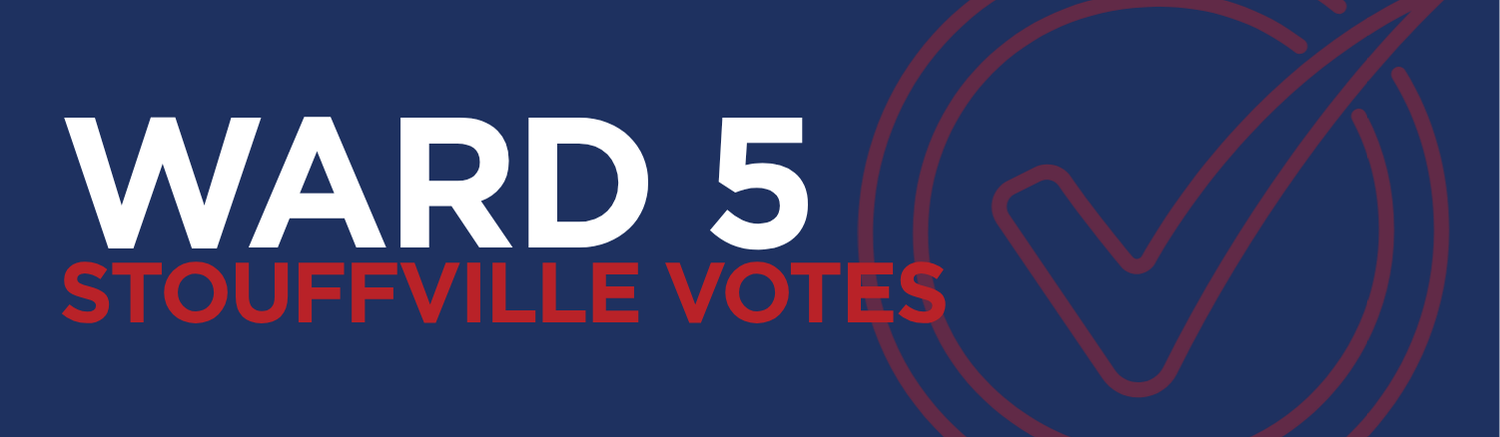 A text graphic that says "Ward 2" and "Stouffville Voters" with the Bullet Point News and 102.9 Whistle FM logo