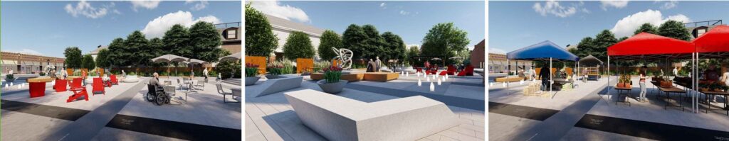 civic-square At-grade renderings showing how the new Urban Square might look when complete.